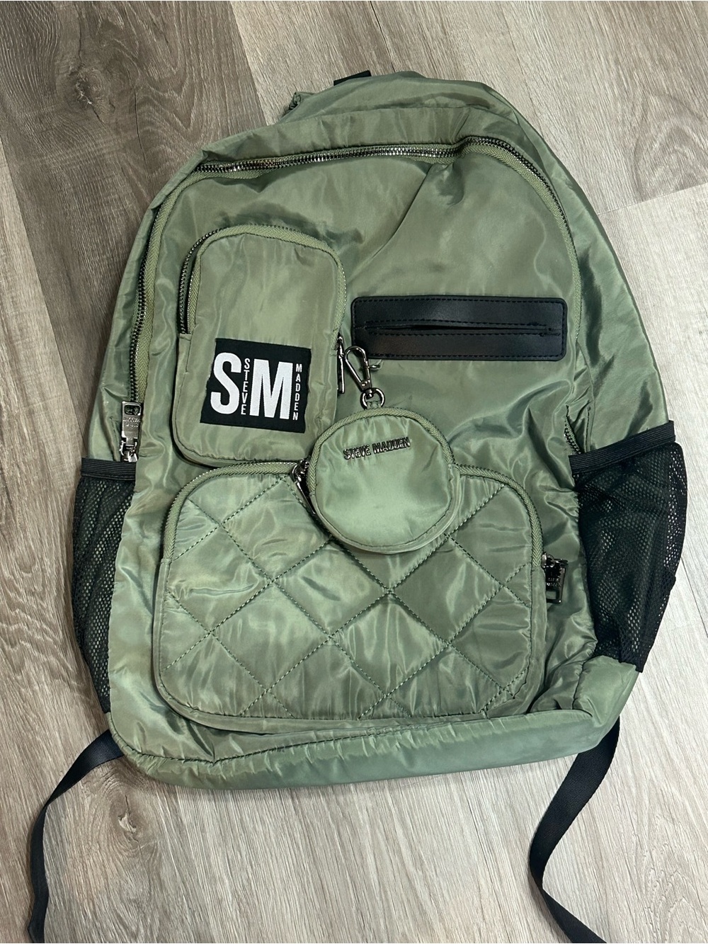 💗5 FOR $25💗 Steve Madden Olive Green Quilted Front Backpack